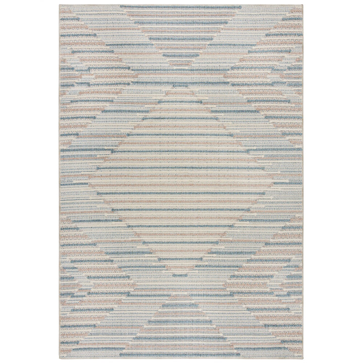 Waschbarer Teppich Rauten gestreift - Geometrisch - Küche schmutzabweisend_Rechteckig_