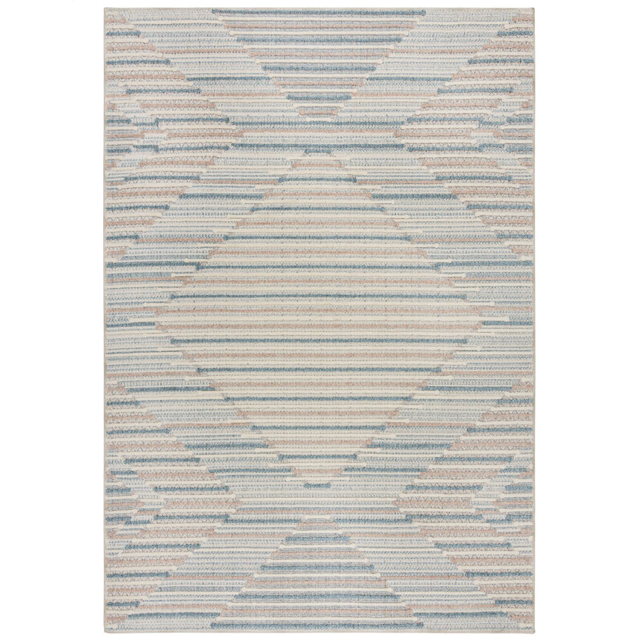 Waschbarer Teppich Rauten gestreift - Geometrisch - Küche schmutzabweisend_Rechteckig_