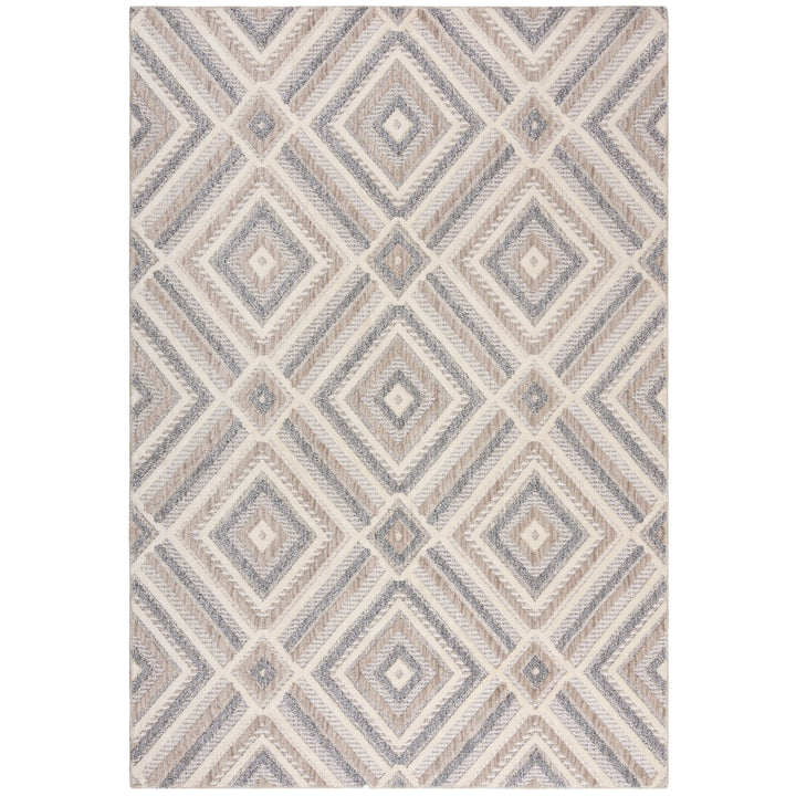 Waschbarer Teppich Rauten Muster - Geometrisch - Küche schmutzabweisend_Rechteckig_