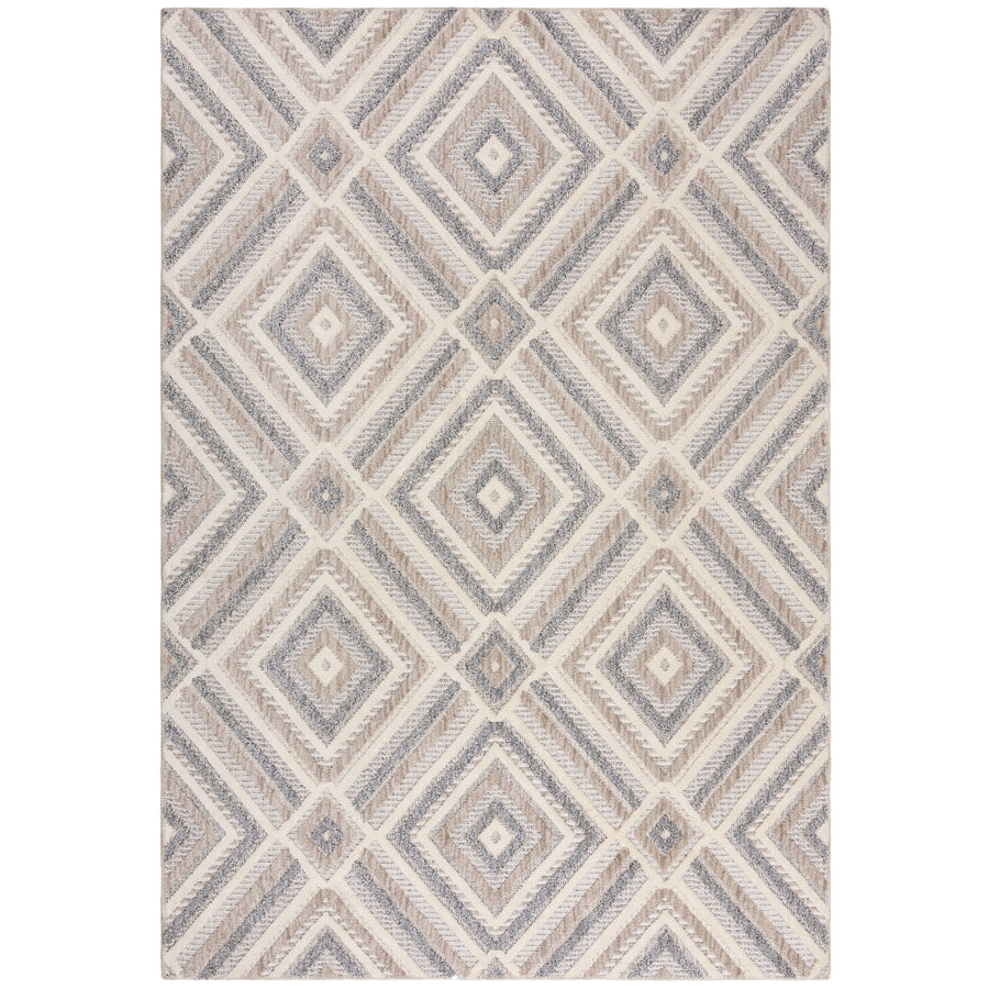 Waschbarer Teppich Rauten Muster - Geometrisch - Küche schmutzabweisend_Rechteckig_