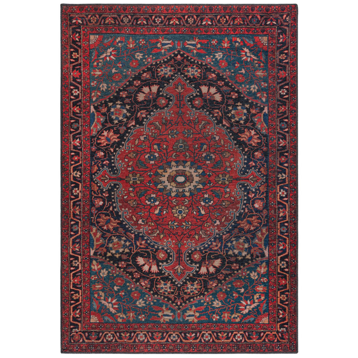 Waschbarer Teppich Medallion Muster - Orientalisch - Wohnzimmer schmutzabweisend_Rechteckig_