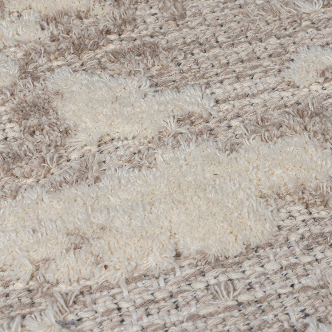 Waschbarer Teppich Sprenkel Muster - meliert - Küche schmutzabweisend_Beige_Rechteckig_
