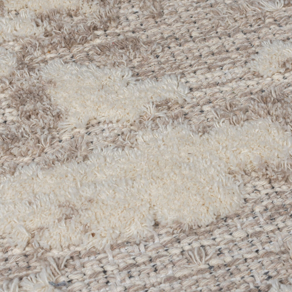 Waschbarer Teppich Sprenkel Muster - meliert - Küche schmutzabweisend_Beige_Rechteckig_