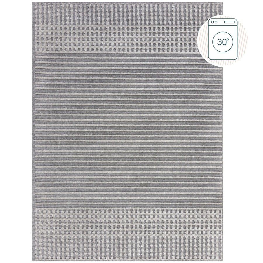 Teppich maschinenwaschbar Streifen-Design OTTER IAN_Rechteckig_
