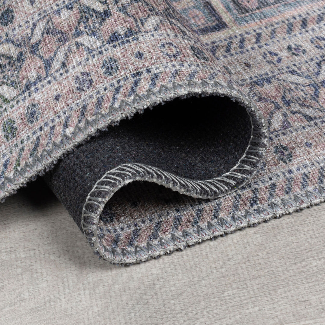 Waschbarer Teppich Vintage Geometrisch - Orientalisch - Küche schmutzabweisend_Läufer_