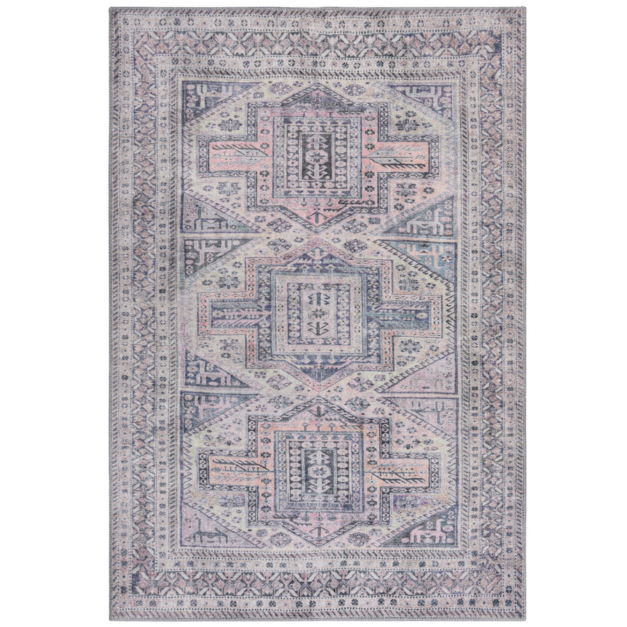 Waschbarer Teppich Vintage Geometrisch - Orientalisch - Küche schmutzabweisend_Rechteckig_