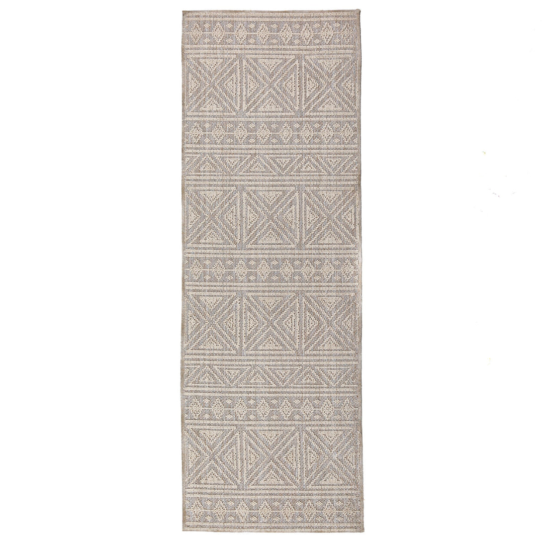 Waschbarer Teppich Ethno Geometrisch - Wohnzimmer schmutzabweisend_Läufer_