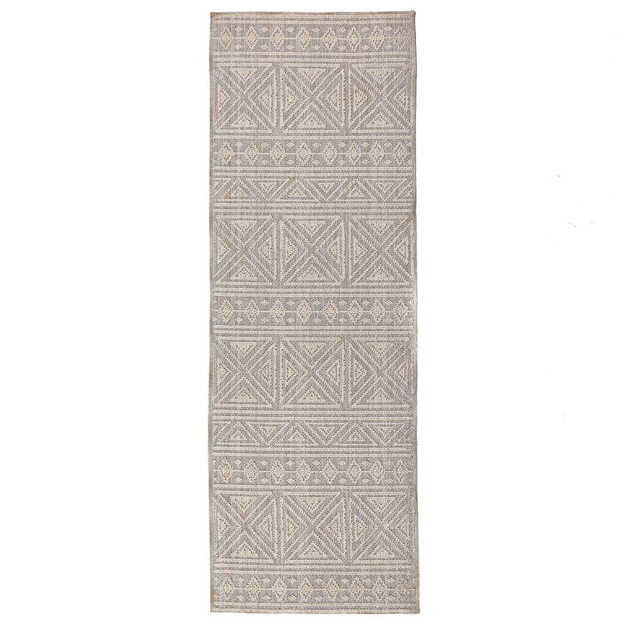 Waschbarer Teppich Ethno Geometrisch - Wohnzimmer schmutzabweisend_Läufer_