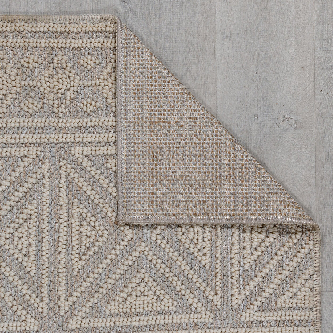 Waschbarer Teppich Ethno Geometrisch - Wohnzimmer schmutzabweisend_Läufer_