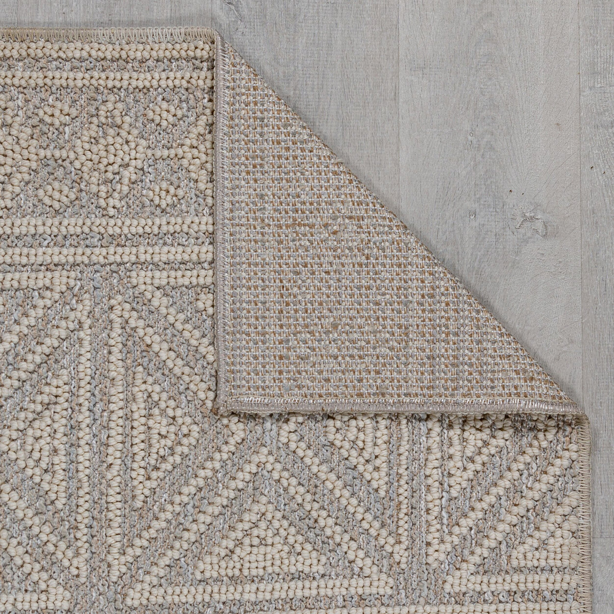Waschbarer Teppich Ethno Geometrisch - Wohnzimmer schmutzabweisend Läufer