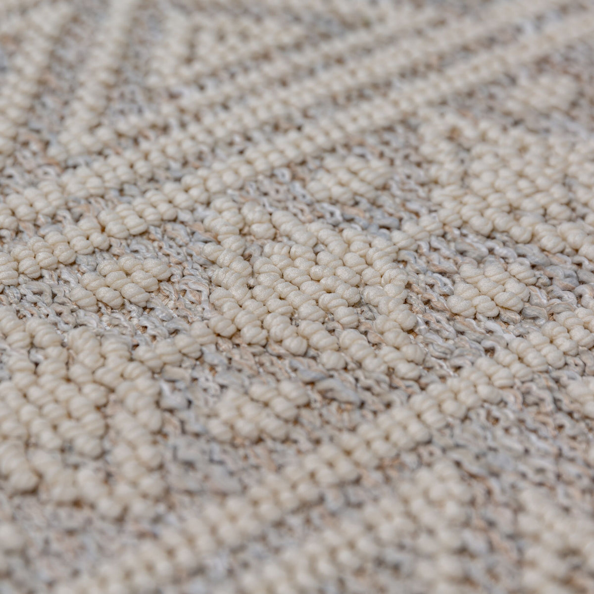 Waschbarer Teppich Ethno Geometrisch - Wohnzimmer schmutzabweisend Grau Läufer