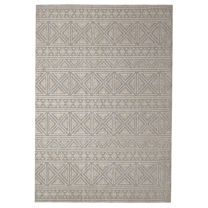 Waschbarer Teppich Ethno Geometrisch - Wohnzimmer schmutzabweisend_Rechteckig_