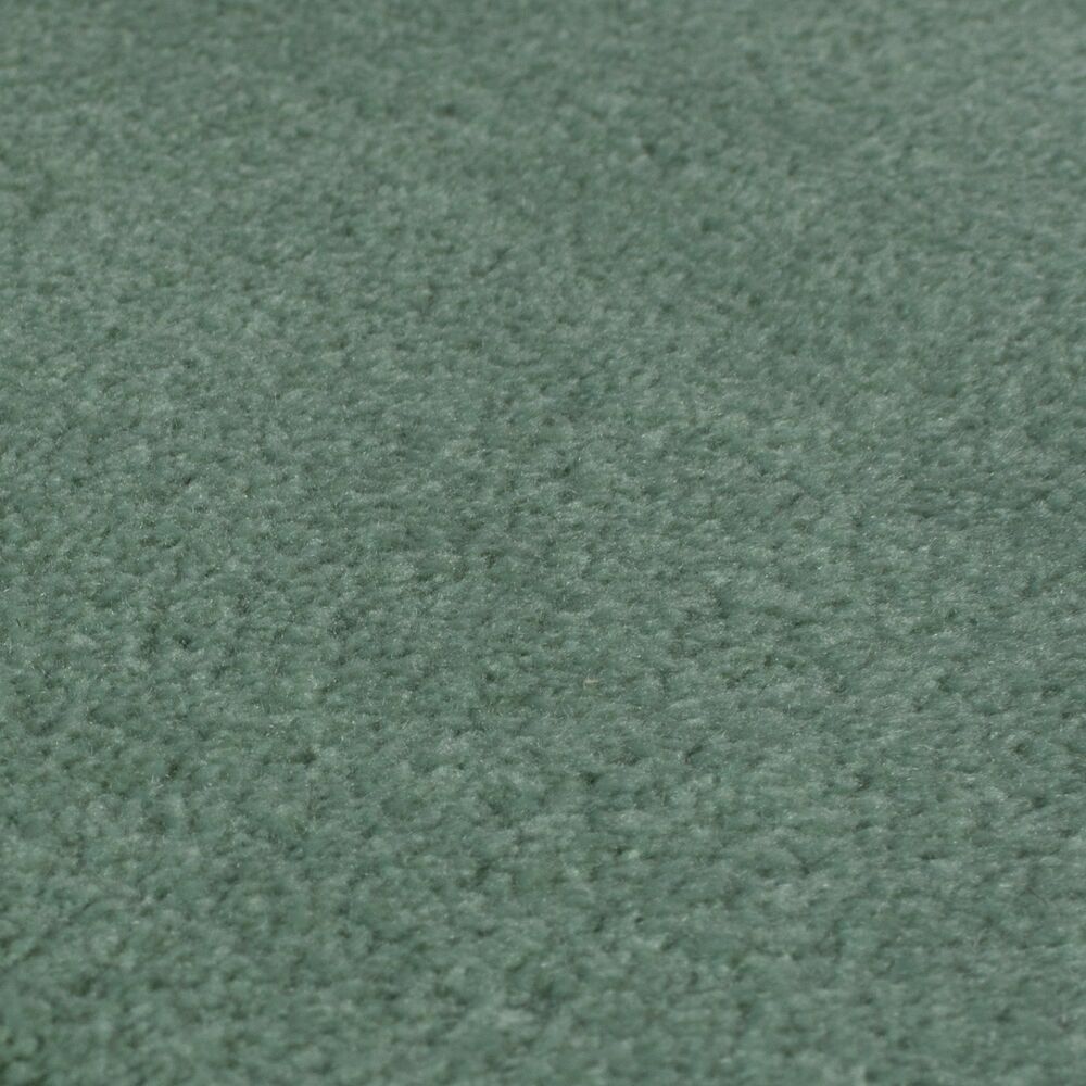 Teppich Polyester Unifarben - Moderner Wohnteppich - Wärmender Flor_Grün_Rechteckig_