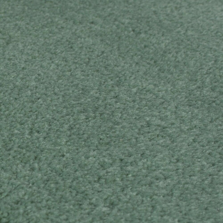 Teppich Polyester Unifarben - Moderner Wohnteppich - Wärmender Flor_Grün_Rechteckig_