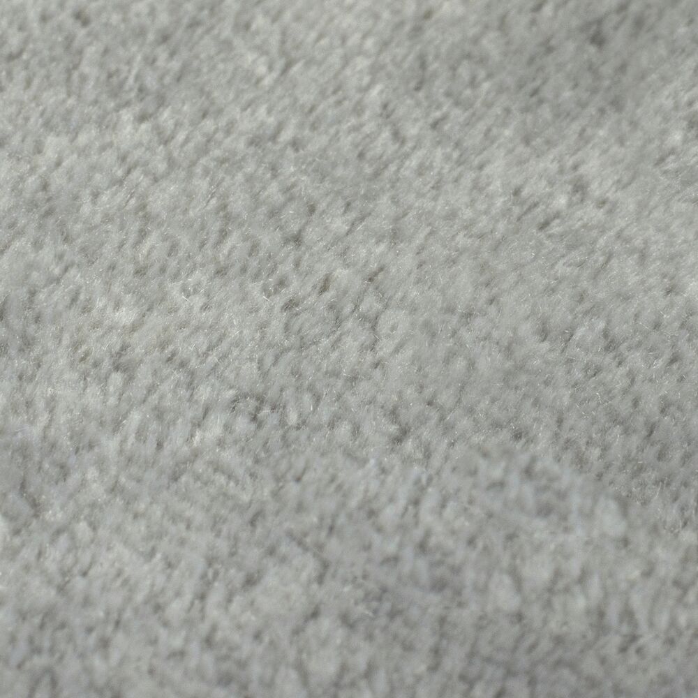 Teppich Polyester Latexrücken - Großer Wohnteppich - Robuster Kurzflor_Grau_Rechteckig_