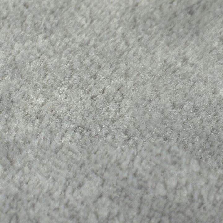 Teppich Polyester Latexrücken - Großer Wohnteppich - Robuster Kurzflor_Grau_Rechteckig_