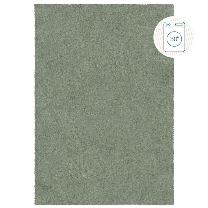 Weicher - waschbarer Teppich &amp;quot;GIPPING Flauschig&amp;quot;_Salbeigrün_Rechteckig_