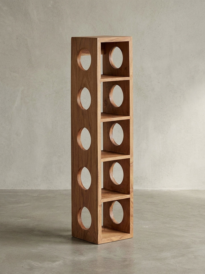 Maßzeichnung Standregale Akazie Massivholz natur mit Bemaßung 15x15x70 cm Höhe Breite Tiefe und Detailangaben zur Produktgeometrie_