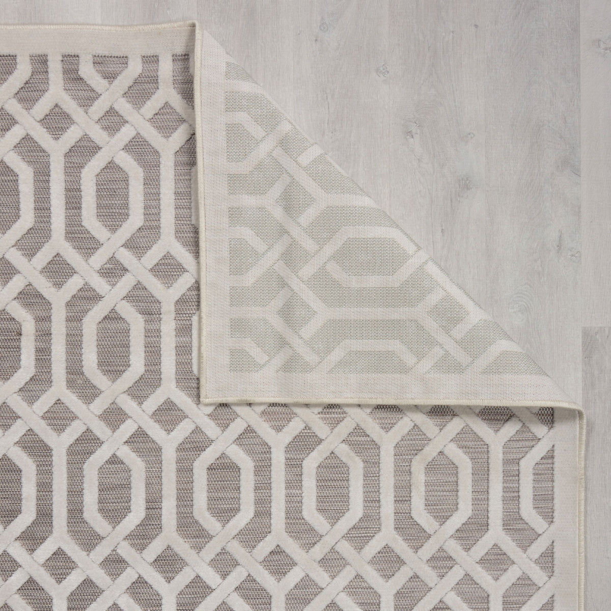 Outdoor-Teppich Geometrisch-Design - wetterbeständig - naturfarben STOUR ADAM_Läufer_