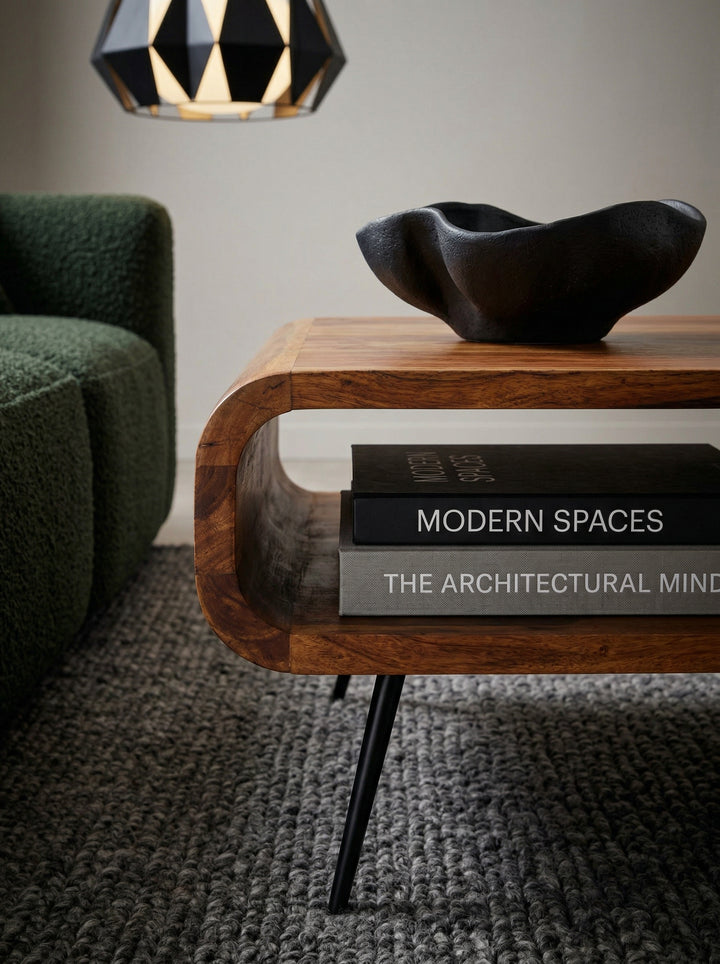 Massivholz Wohnzimmertisch_ Modern &amp;amp; elegant_ Sheeshamholz_ Staufach - KADIMA DESIGN_Größe_ 90x55x30 cm_