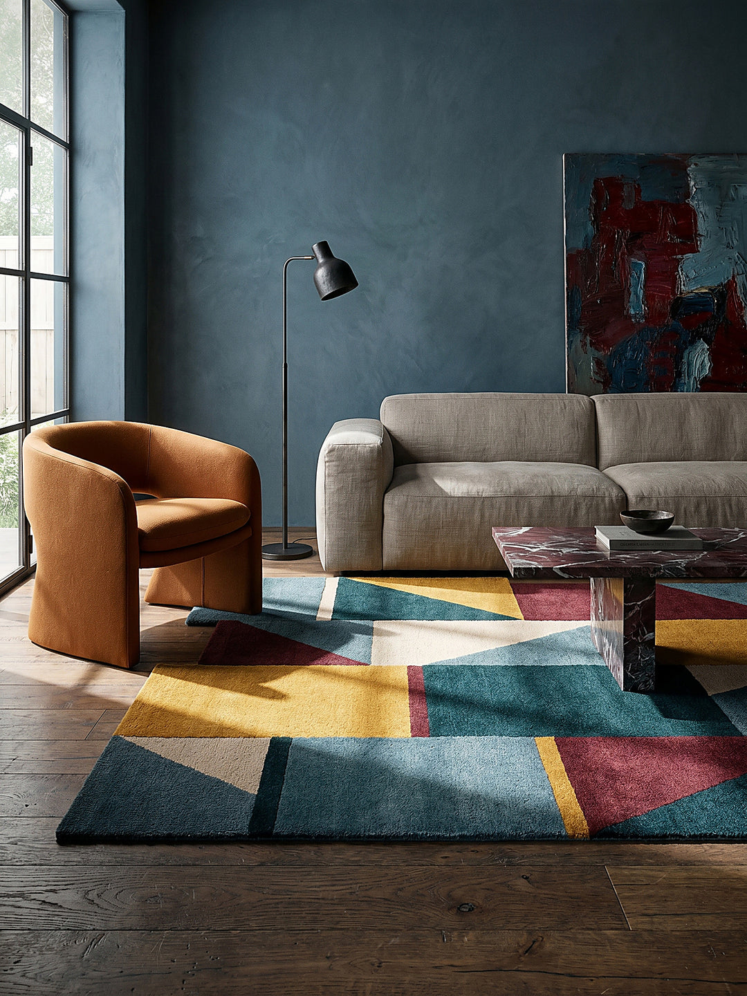 Wollteppich Shuffle Muster - Abstrakt - Wohnzimmer_Shaped_