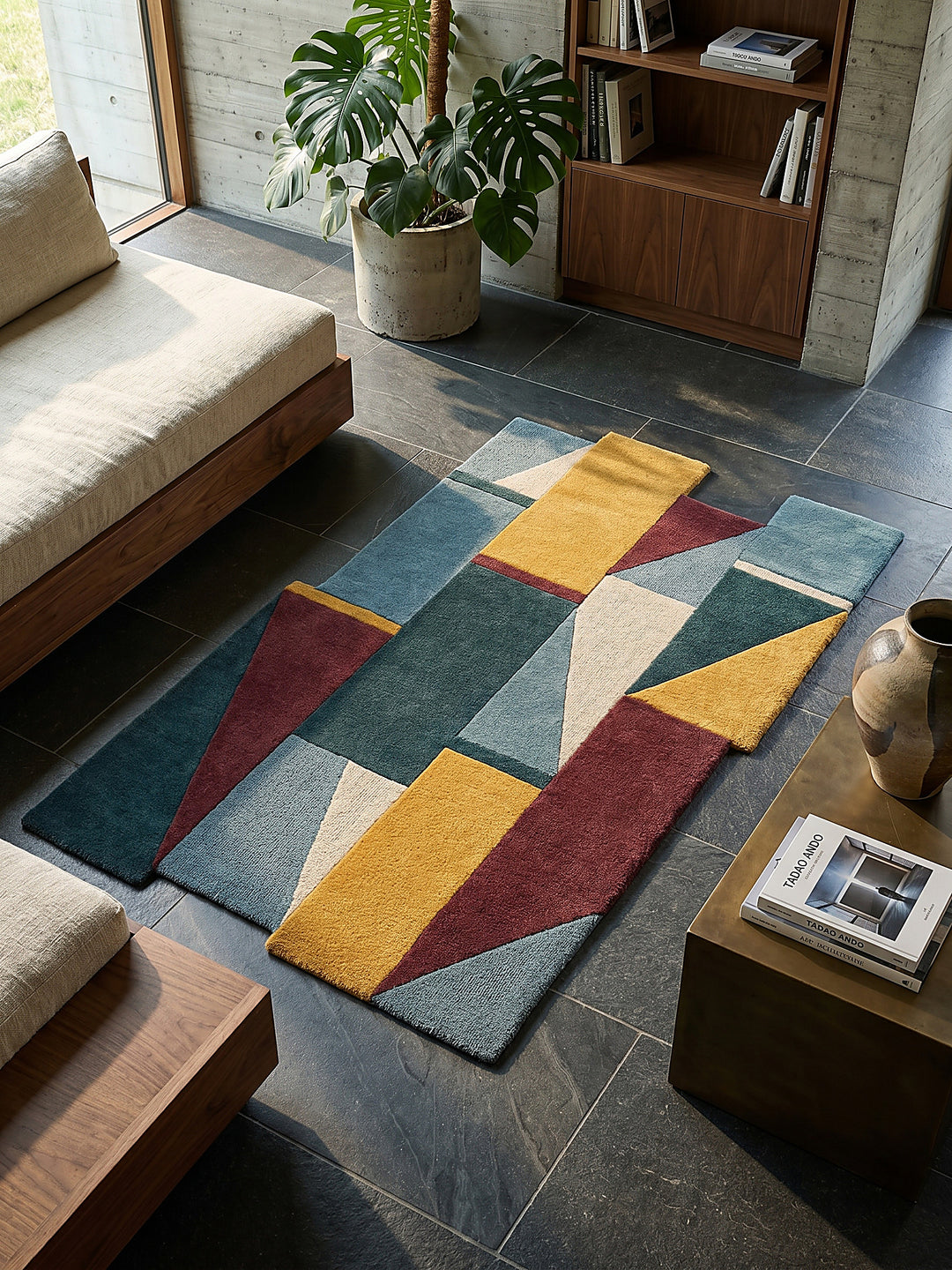 Wollteppich Shuffle Muster - Abstrakt - Wohnzimmer_Shaped_