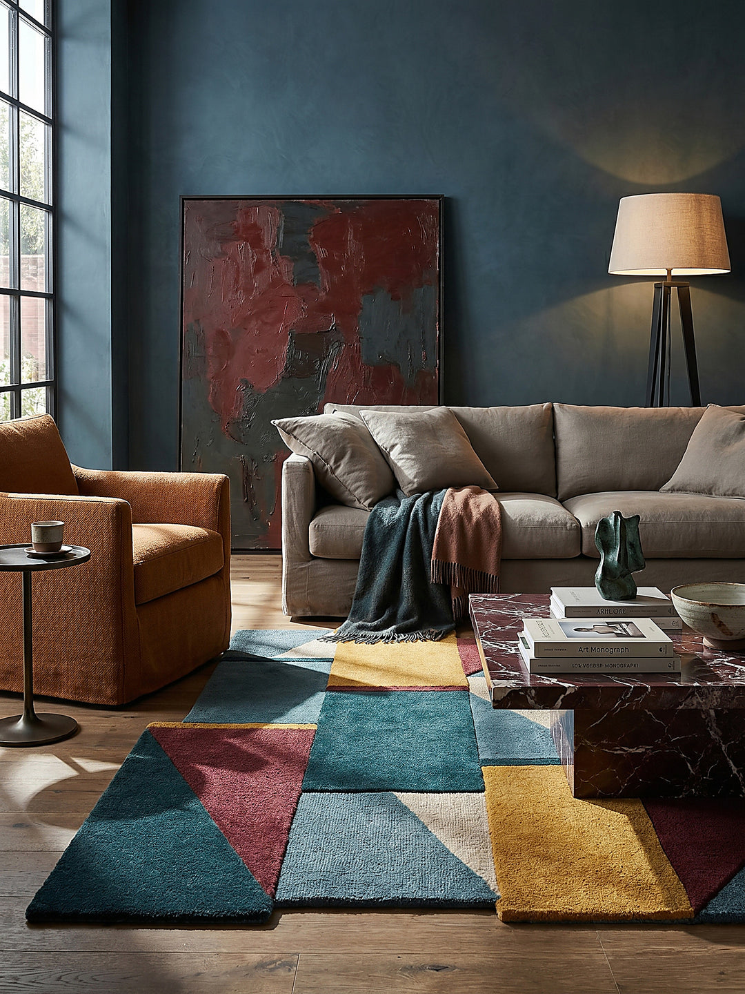 Wollteppich Shuffle Muster - Abstrakt - Wohnzimmer_Shaped_