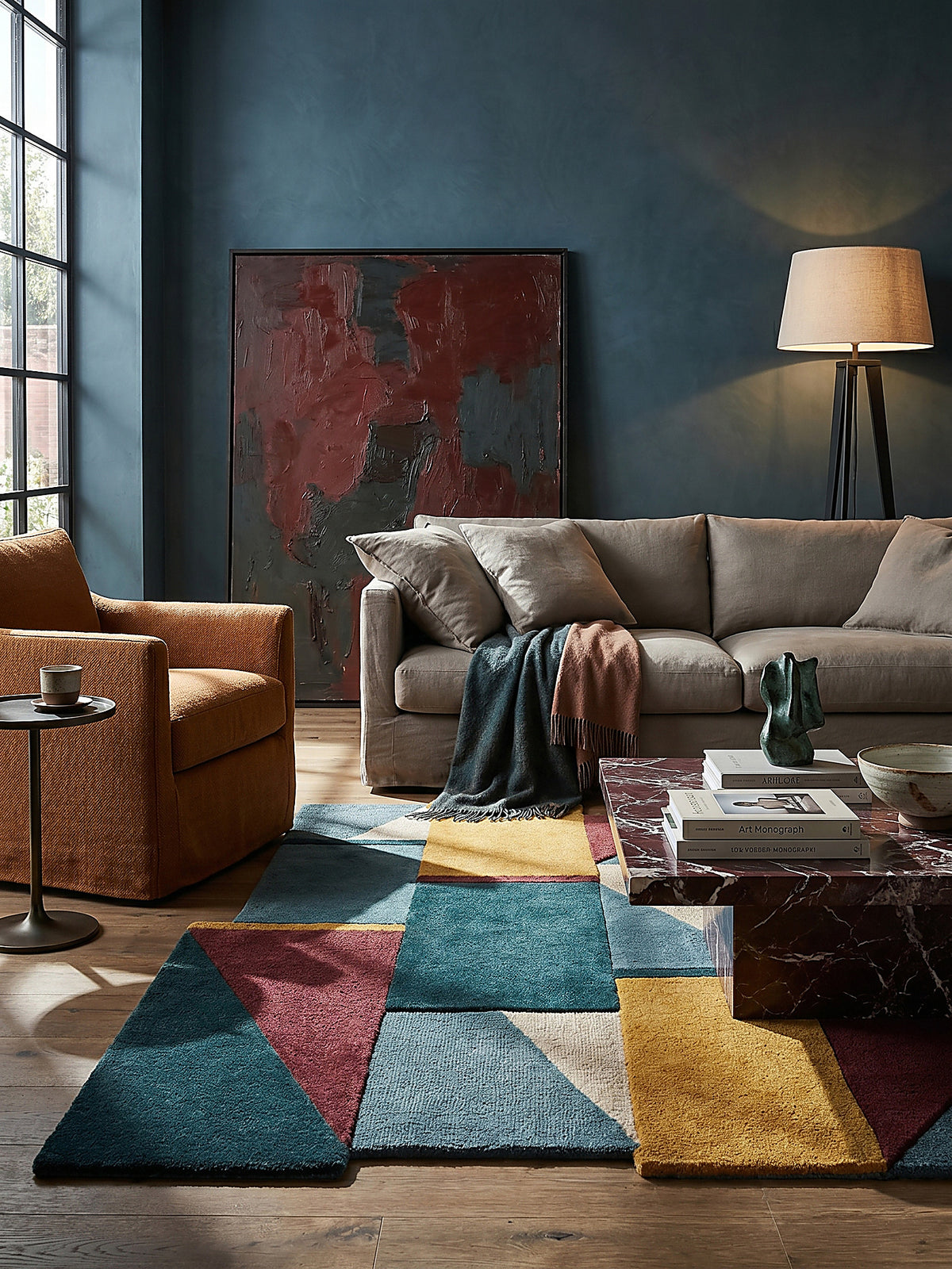 Wollteppich Shuffle Muster - Abstrakt - Wohnzimmer_Shaped_