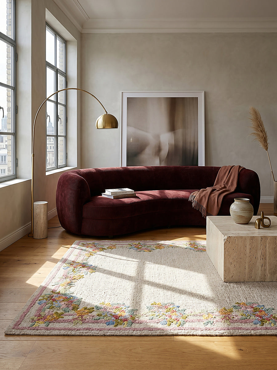 Teppich Multi rechteckig im modernen Wohnzimmer Einrichtungsidee_