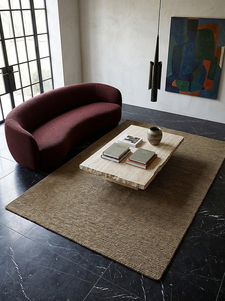 Teppich Erdtöne rechteckig Musteransicht von oben Designkollektion_