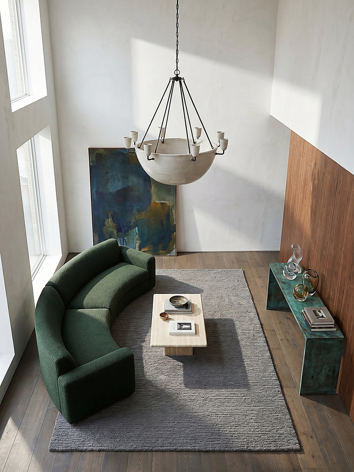 Teppich Grau rechteckig Musteransicht von oben Designkollektion_