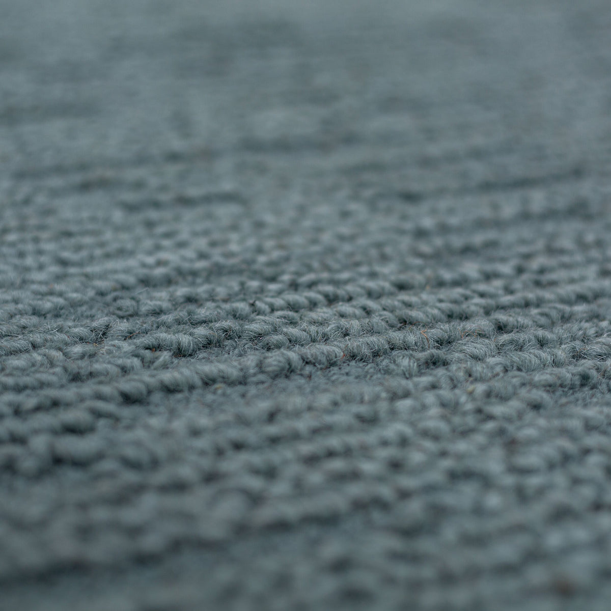 Wollteppich Boucle - Unifarben - Strapazierfähig - pflegeleicht_Türkis_Läufer_