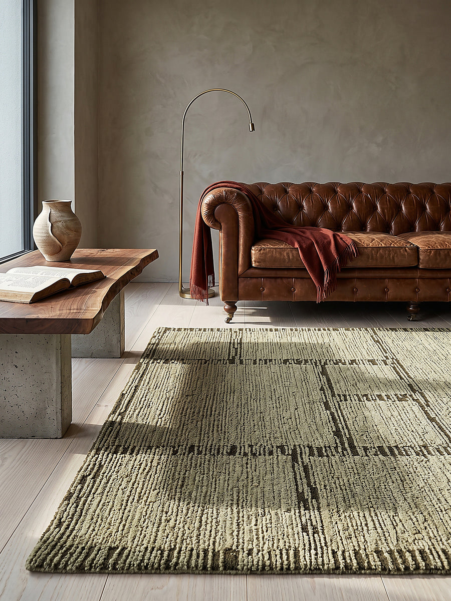 Teppich Salbeigrün Textur Nahaufnahme_