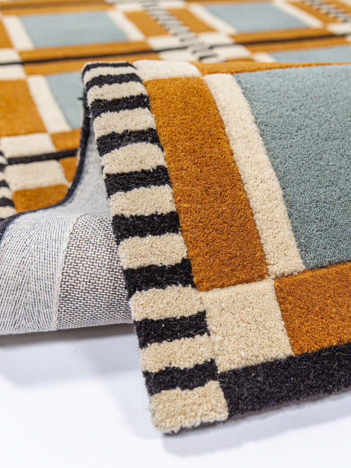 Teppich Multi rechteckig WOOL Einrichtung Wohnidee Bodenbelag ORRIN_