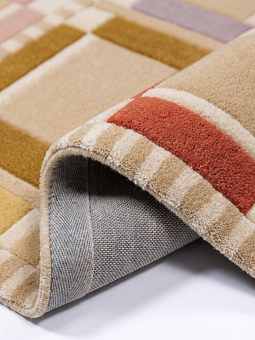 Teppich Multicolor-Pastell Kante Verarbeitung_