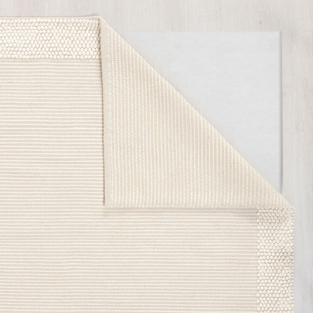 Teppich Kurzflor Unifarben - Bordüre - Robuster Woll-Mix_Rechteckig_