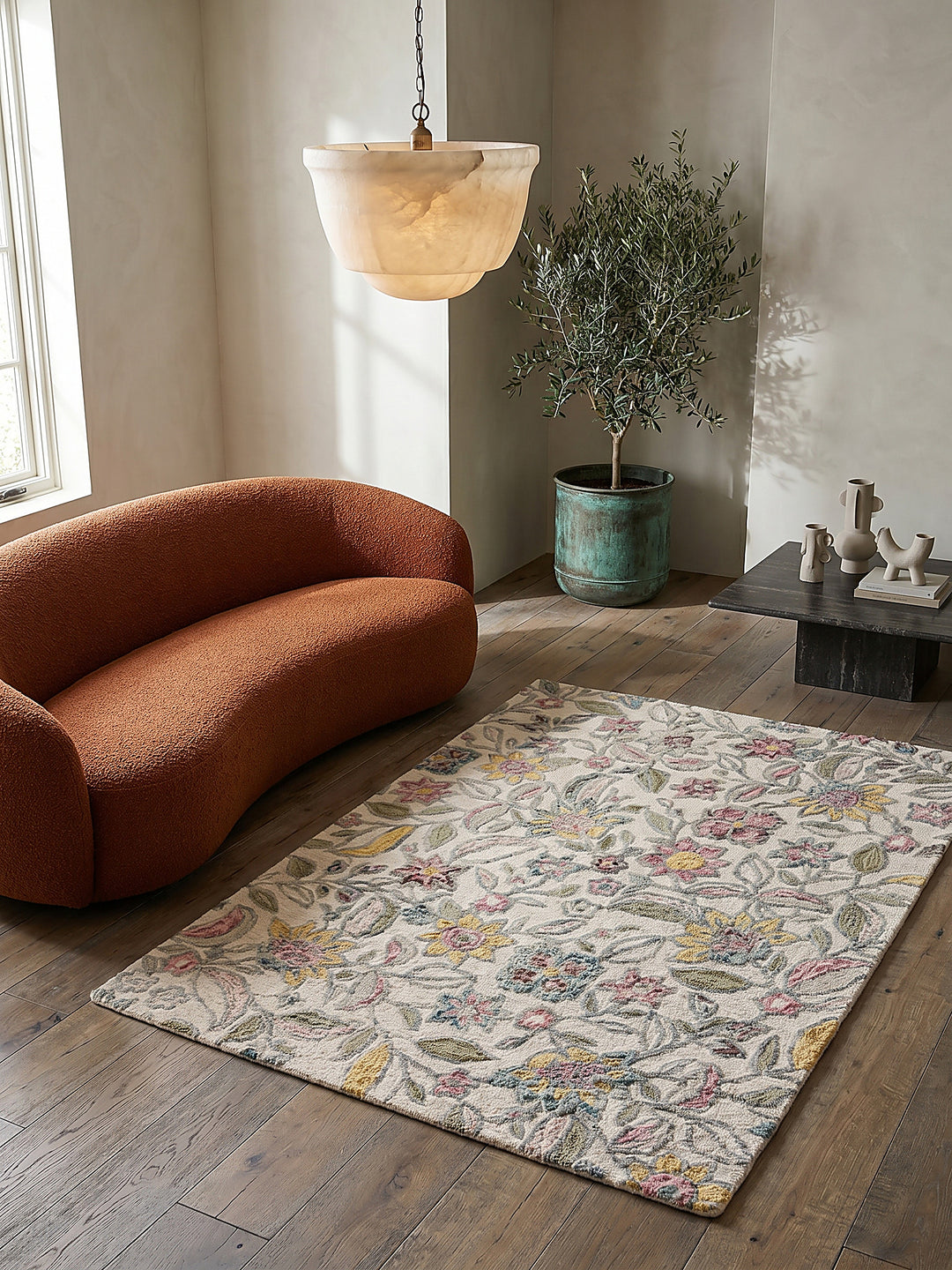 Teppich Multicolor rechteckig Musteransicht von oben Designkollektion_