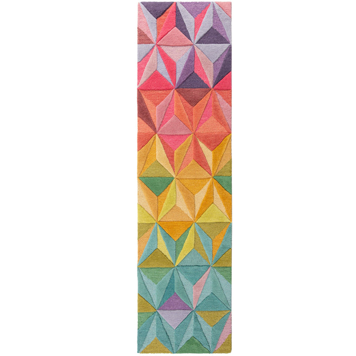 Wollteppich 3D Geometrisch - Wohnzimmer_Läufer_