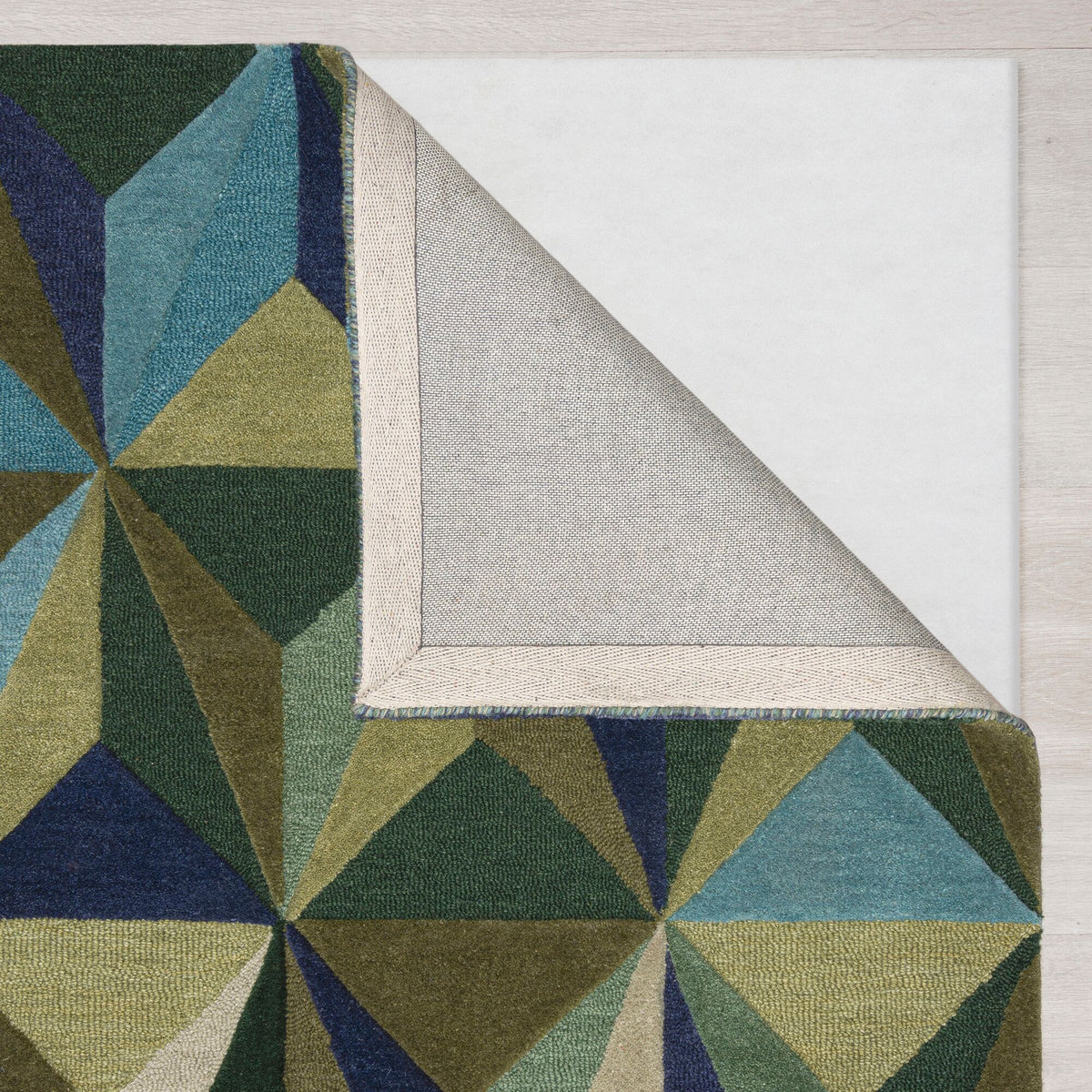 Wollteppich 3D Geometrisch - Wohnzimmer_Rechteckig_