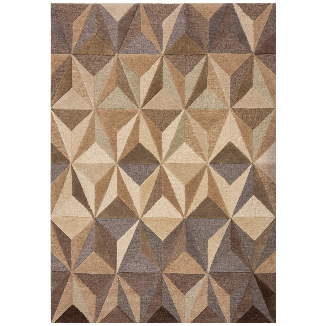 Wollteppich 3D Geometrisch - Wohnzimmer_Rechteckig_