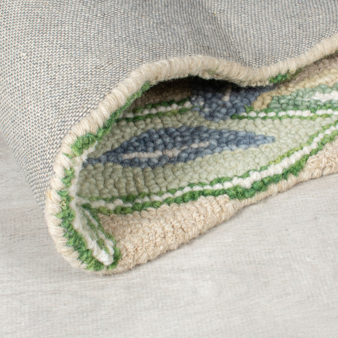 Wollteppich Shaped Botanisch Floral - Wohnzimmer_Läufer_