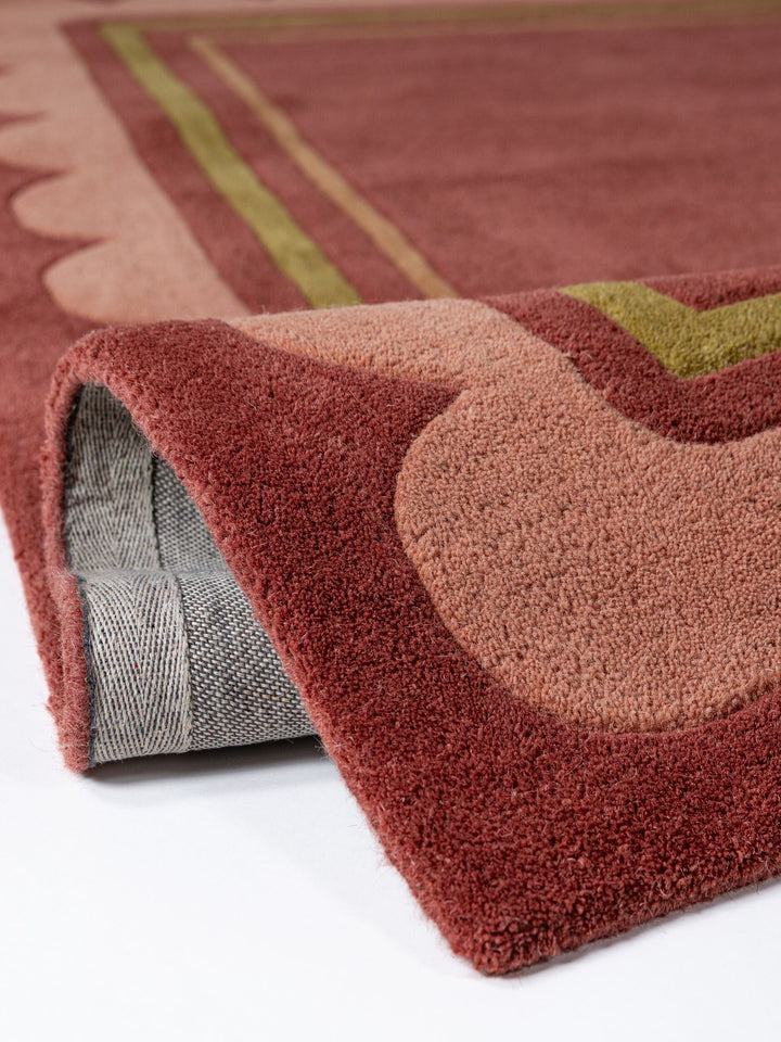 Teppich Beerenrot Läufer WOOL Einrichtung Wohnidee Bodenbelag WENSUM_