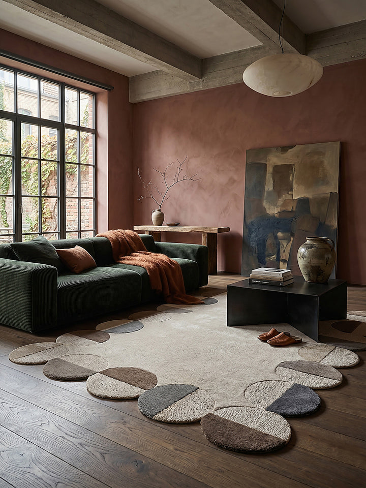 Teppich Natur rechteckig Editorial Styling_