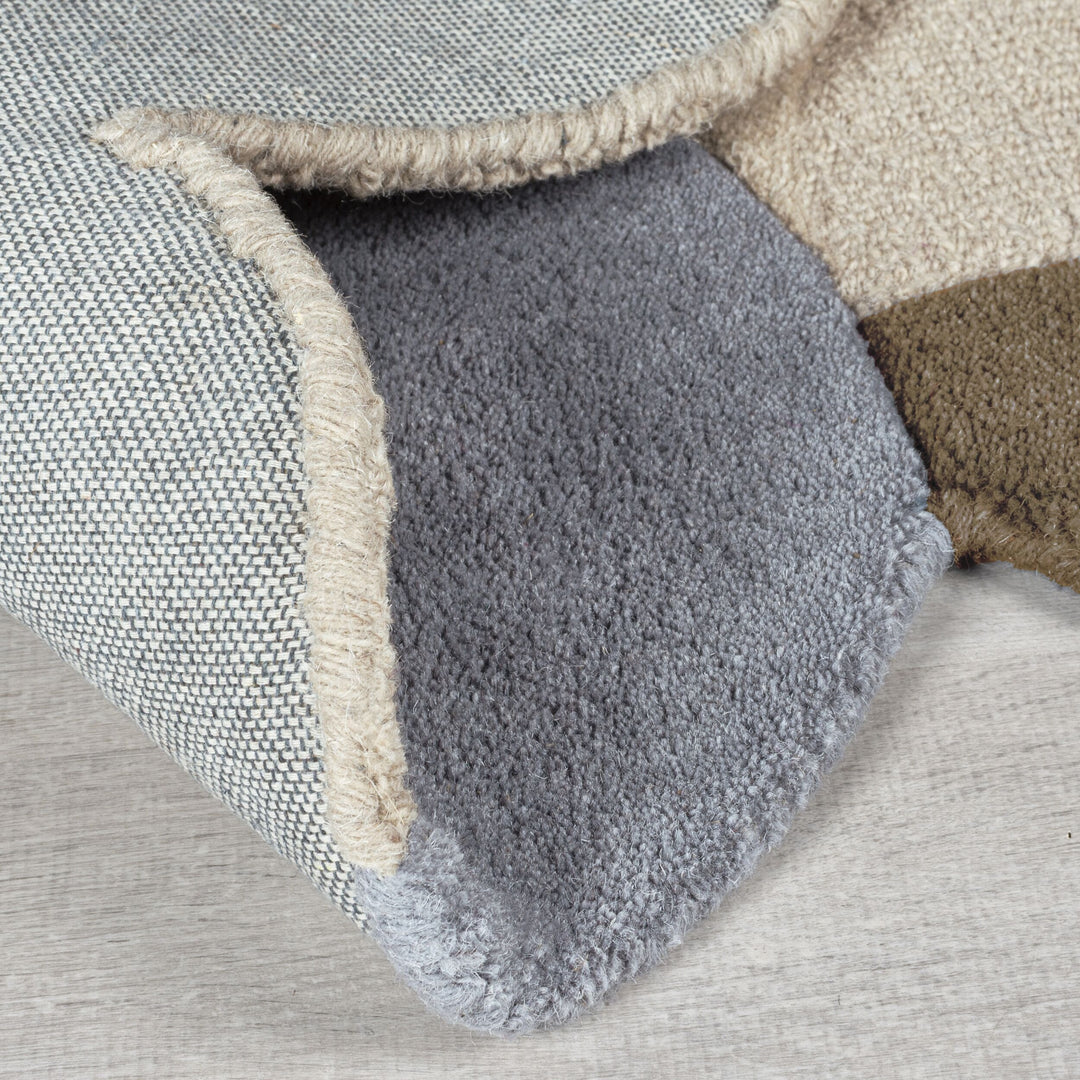 Teppich Natur rechteckig WOOL Einrichtung Wohnidee Bodenbelag HALLEIN_
