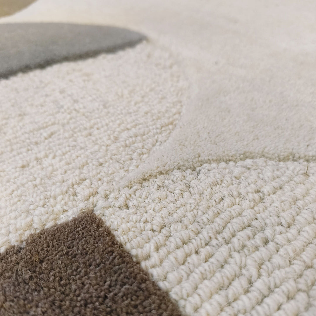 Teppich Natur rechteckig WOOL Raumgestaltung Inneneinrichtung HALLEIN 160x230_