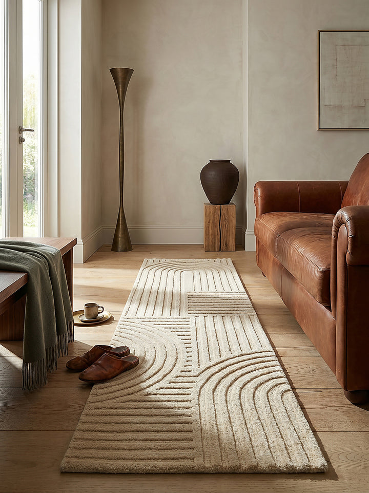 Teppich Beige Textur Nahaufnahme_