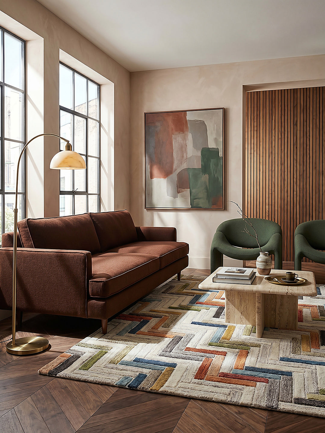 Teppich Multicolor rechteckig Musteransicht von oben Designkollektion_