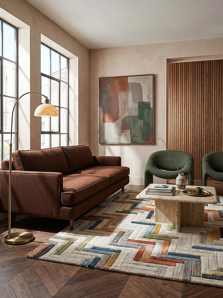 Teppich Multicolor rechteckig Musteransicht von oben Designkollektion_