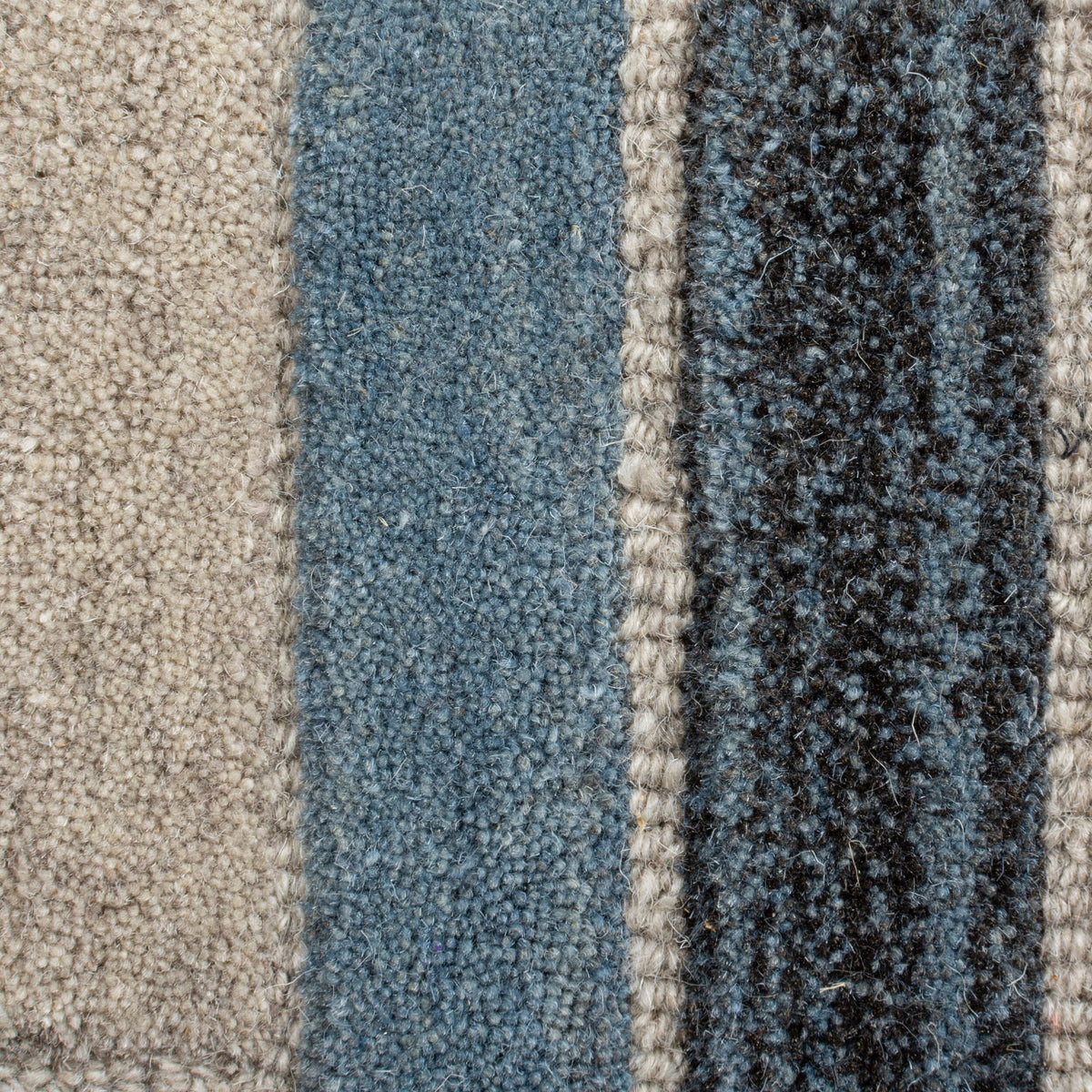 Teppich aus Wolle - Modern & Geometrisch - Strapazierfähig_Multicolor-Blau_Rechteckig_