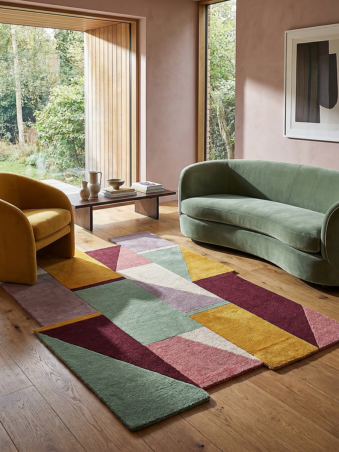 Teppich Pastel/Multi Farbdetail Muster_